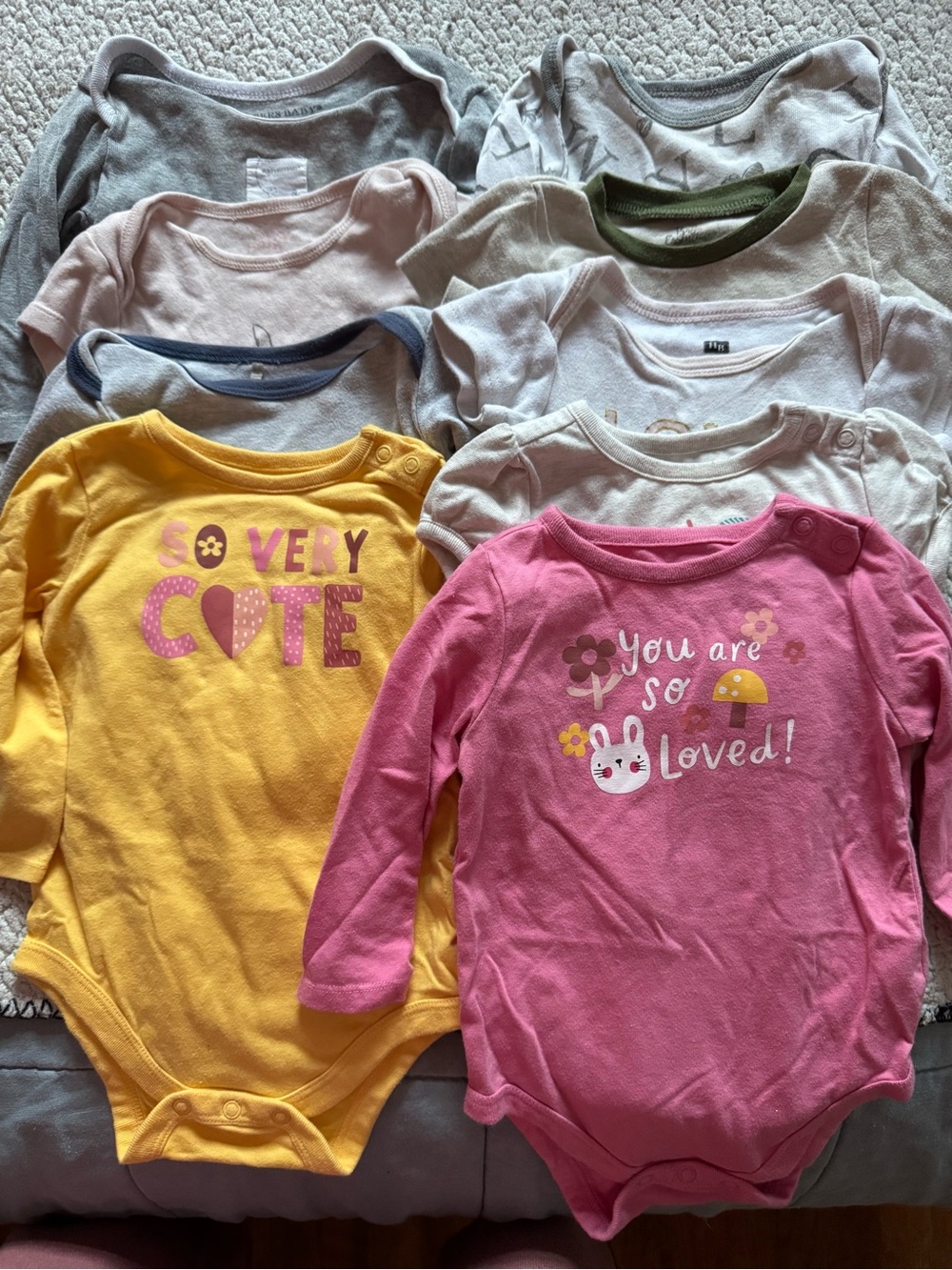 Baby Girl Clothes Lot 9 Pieces 3-9 Months Mixed Clothing